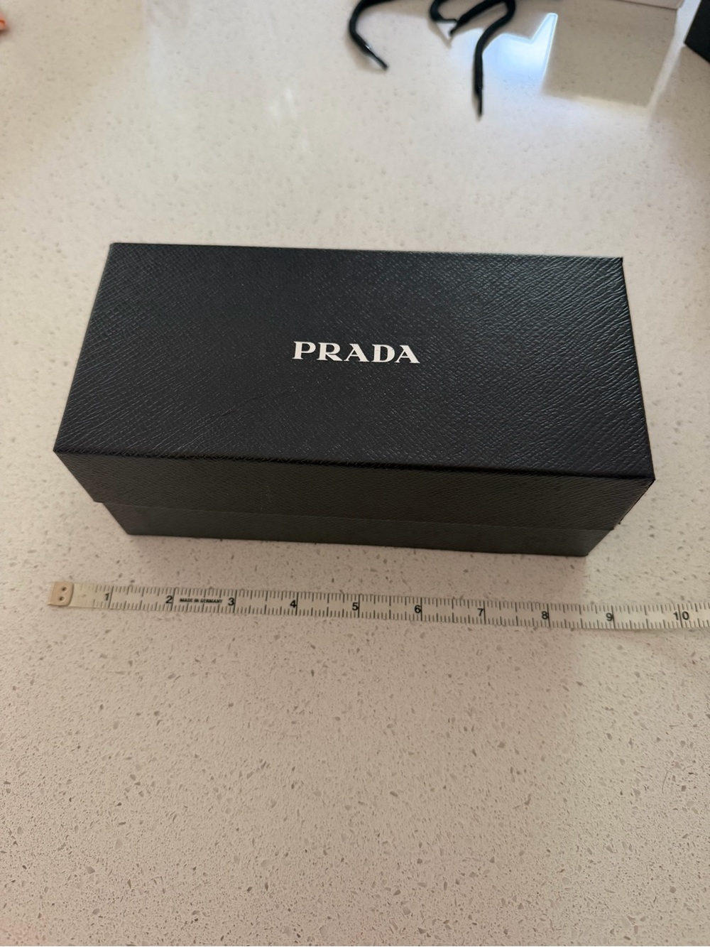 Prada Black Textured Sunglasses Case